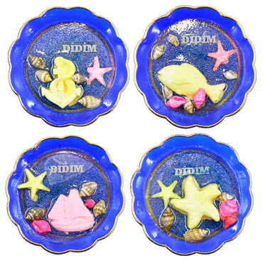 Didim Themed Transparent Polyester Plate Shaped Fridge Magnet - 3