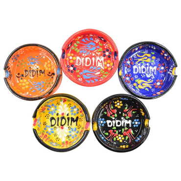 Didim Themed Turkish Ceramic B Serie Ashtray Small Size - 3