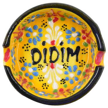 Didim Themed Turkish Ceramic B Serie Ashtray Small Size - 8