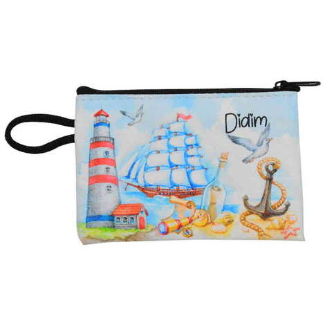 Didim Themed Turkish Woven Wallet 113x80x8 mm - 4