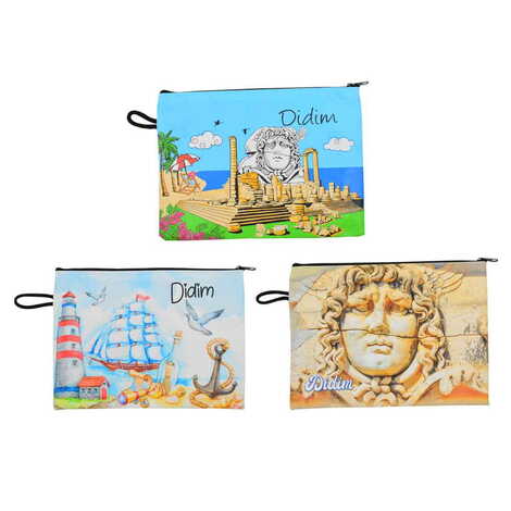 Didim Themed Turkish Woven Wallet 215x155x8 mm - 2