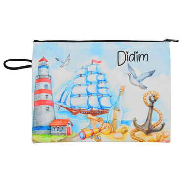 Didim Themed Turkish Woven Wallet 215x155x8 mm - 5