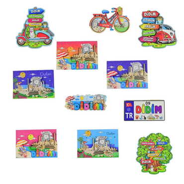 Didim Themed Wooden Customised 2D Souvenir Fridge Magnet - 2