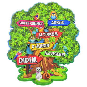 Didim Themed Wooden Customised 2D Souvenir Fridge Magnet - 5