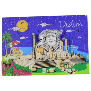 Didim Themed Wooden Customised 2D Souvenir Fridge Magnet - 8