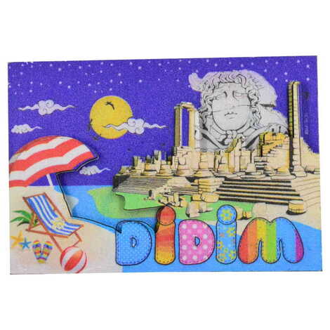 Didim Themed Wooden Customised 2D Souvenir Fridge Magnet - 9