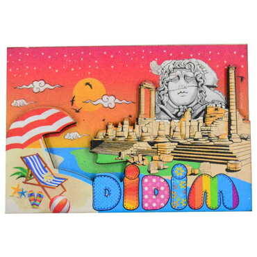 Didim Themed Wooden Customised 2D Souvenir Fridge Magnet - 10