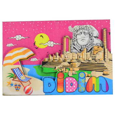 Didim Themed Wooden Customised 2D Souvenir Fridge Magnet - 11