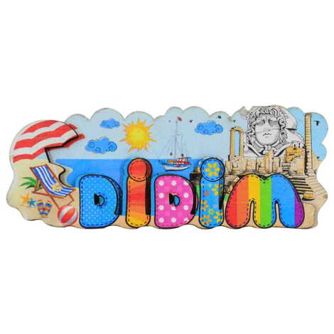 Didim Themed Wooden Customised 2D Souvenir Fridge Magnet - 12