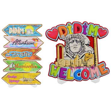 Didim Themed Wooden Customised Door Sign Board 200x290 Mm - 2