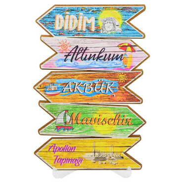 Didim Themed Wooden Customised Door Sign Board 200x290 Mm - 4