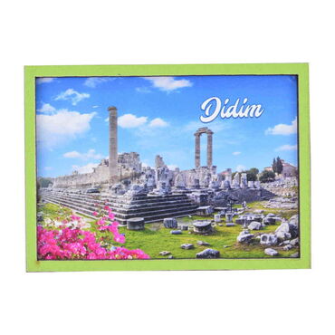 Didim Themed Wooden Cute Animals Souvenşr Fridge Magnet Serie C 90x120 mm - 5