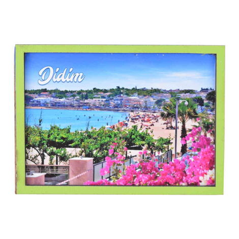 Didim Themed Wooden Cute Animals Souvenşr Fridge Magnet Serie C 90x120 mm - 6