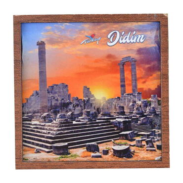 Didim Themed Wooden Cute Animals Souvenşr Fridge Magnet Serie C 90x120 mm - 7