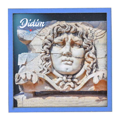 Didim Themed Wooden Cute Animals Souvenşr Fridge Magnet Serie C 90x120 mm - 10