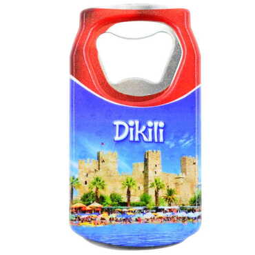 Dikili Themed Customised UV Printed Coca Cola Bottle Shape Plastic Base Bottle Opener 43x80 mm - 3