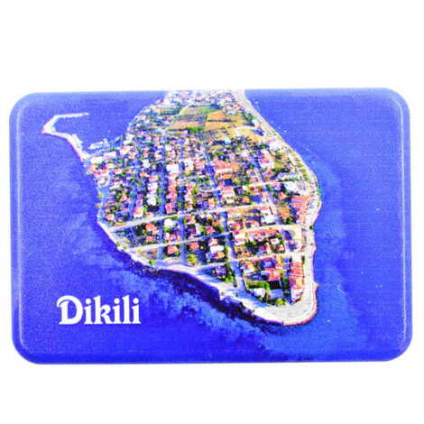 Dikili Themed Customised UV Printed Plastic Base Rectangle Fridge Magnet 80x50 mm - 8