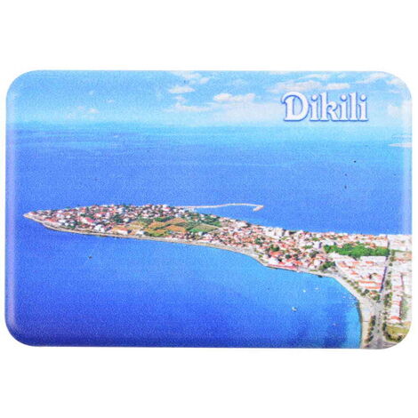 Dikili Themed Customised UV Printed Plastic Base Rectangle Fridge Magnet 80x50 mm - 12