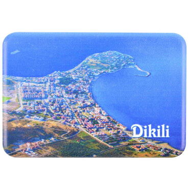 Dikili Themed Customised UV Printed Plastic Base Rectangle Fridge Magnet 80x50 mm - 13