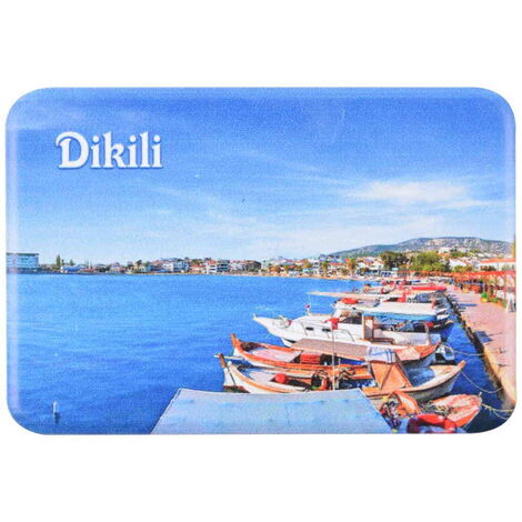 Dikili Themed Customised UV Printed Plastic Base Rectangle Fridge Magnet 80x50 mm - 15