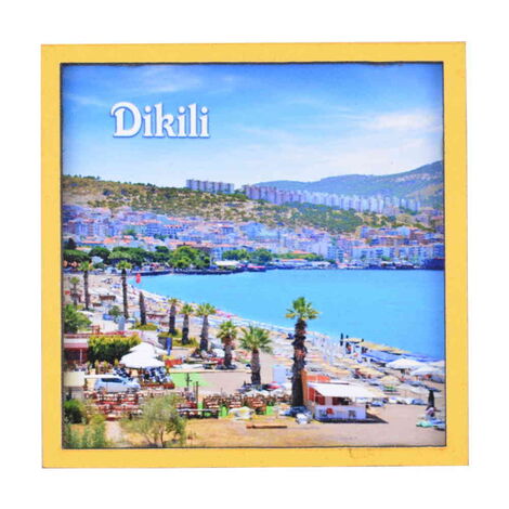 Dikili Themed Wooden Cute Animals Souvenşr Fridge Magnet Serie C 90x120 mm - 6