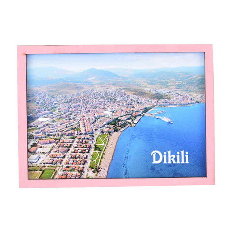 Dikili Themed Wooden Cute Animals Souvenşr Fridge Magnet Serie C 90x120 mm - 7