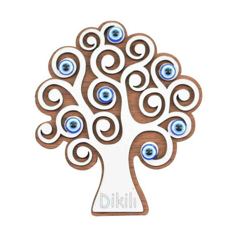 Dikili Themed Wooden Engraved Souvenir Fridge Magnet - 7