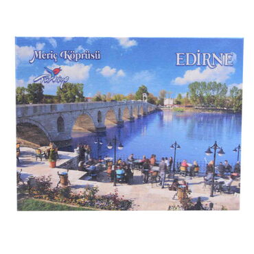 Toptan Edirne Temalı Myros Ahşap Kartpostal 116x150 mm - 2