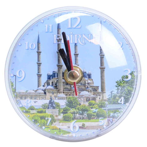 Toptan Edirne Temalı Myros Plastik Saat Magnet - 10