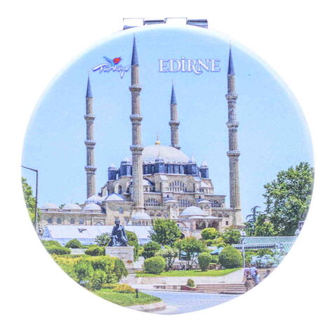 Toptan Edirne Temalı Myros Yuvarlak Özelleştirilmiş Pu Ayna 72x11 mm - 6