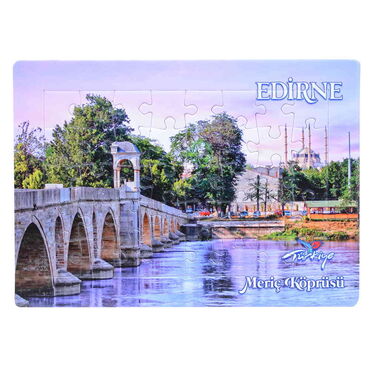 Toptan Edirne Temalı Uv Baskılı Puzzle 130x180 mm - 2