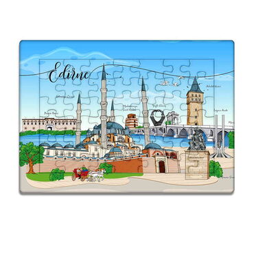 Toptan Edirne Temalı Uv Baskılı Puzzle 130x180 mm - 6