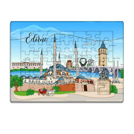 Edirne Themed Customised Paper Jigsaw Puzzle 130x180 mm - 6