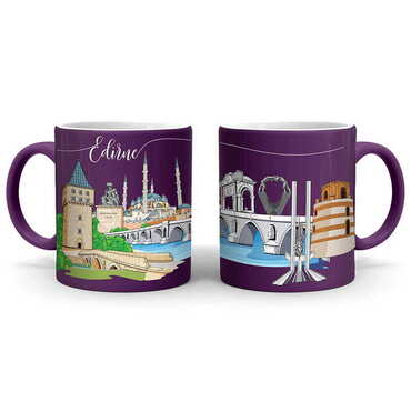 Edirne Themed Customised Serigraphy Printed Ceramic Mug 82x90 mm - 5