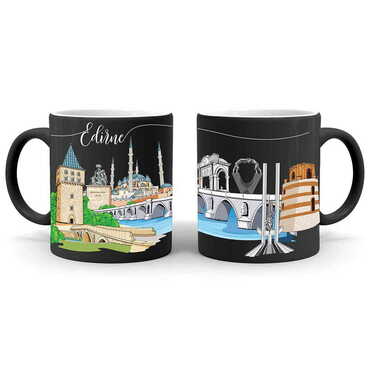 Edirne Themed Customised Serigraphy Printed Ceramic Mug 82x90 mm - 6