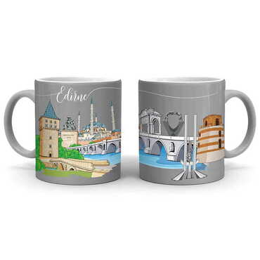 Edirne Themed Customised Serigraphy Printed Ceramic Mug 82x90 mm - 10