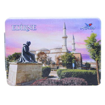 Edirne Themed Customised Uv Printed Rectangle Compact Mirror 85x62x11 mm - 6