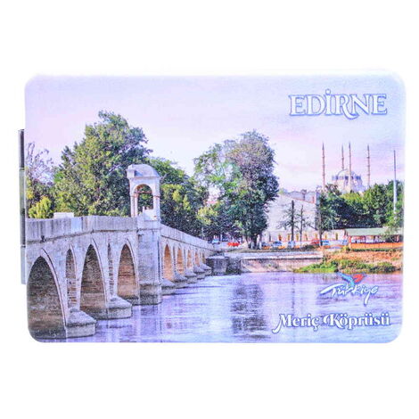 Edirne Themed Customised Uv Printed Rectangle Compact Mirror 85x62x11 mm - 8