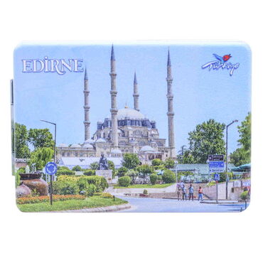 Edirne Themed Customised Uv Printed Rectangle Compact Mirror 85x62x11 mm - 9