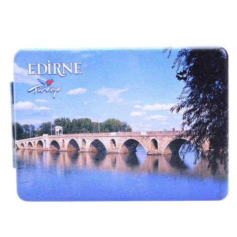 Edirne Themed Customised Uv Printed Rectangle Compact Mirror 85x62x11 mm - 10