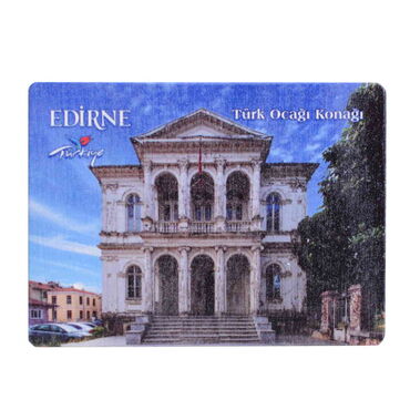 Edirne Themed Wooden Uv Printed Souvenir Fridge Magnet 93x68 mm - 8