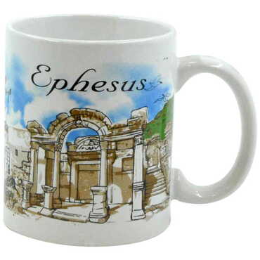 Ephesus Themed Custom Printed Ceramic Coffee Mug 82x90 mm - 4