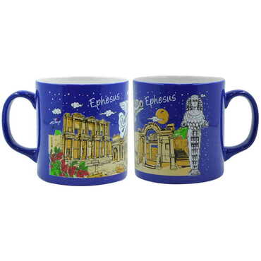 Ephesus Themed Customised Serigraphy Printed Ceramic Mug 82x90 mm - 10