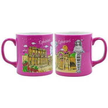 Ephesus Themed Customised Serigraphy Printed Ceramic Mug 82x90 mm - 15