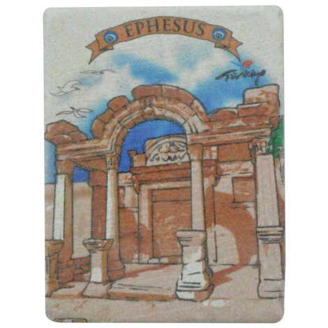 Ephesus Themed Customised Stone Fridge Magnet 60x45 mm - 5