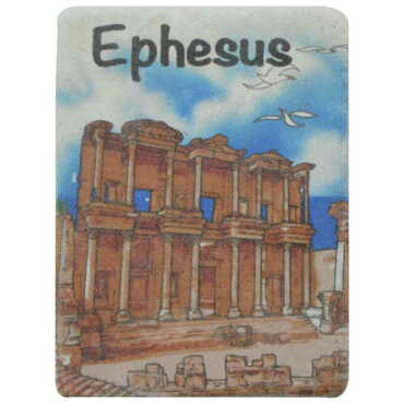 Ephesus Themed Customised Stone Fridge Magnet 60x45 mm - 6