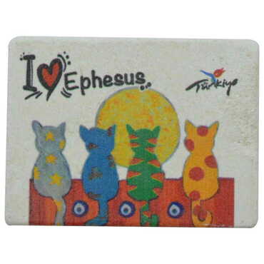 Ephesus Themed Customised Stone Fridge Magnet 60x45 mm - 17