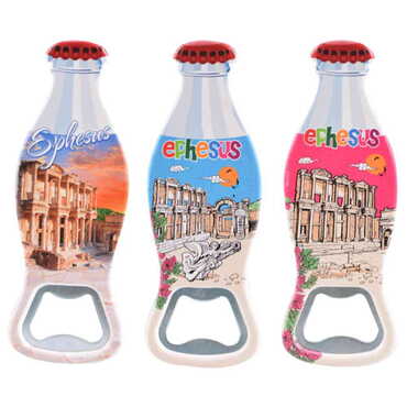 Ephesus Themed Customised Uv Printed Coca Cola Bottle Shape Plastic Base Bottle Opener 42x120 mm - 3