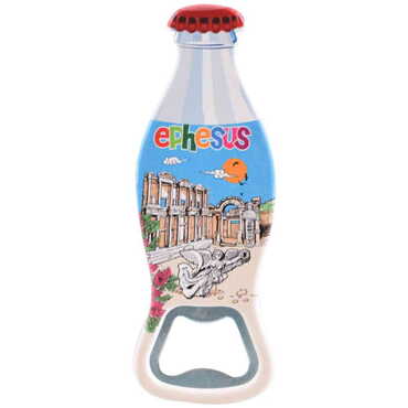 Ephesus Themed Customised Uv Printed Coca Cola Bottle Shape Plastic Base Bottle Opener 42x120 mm - 4