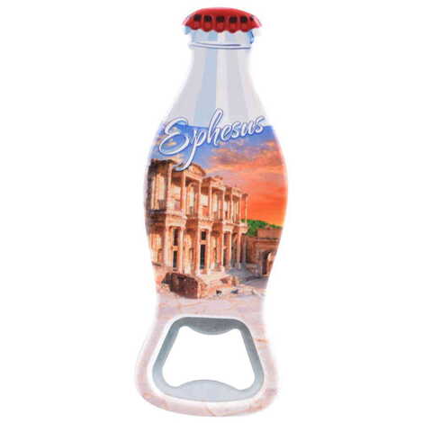 Ephesus Themed Customised Uv Printed Coca Cola Bottle Shape Plastic Base Bottle Opener 42x120 mm - 6